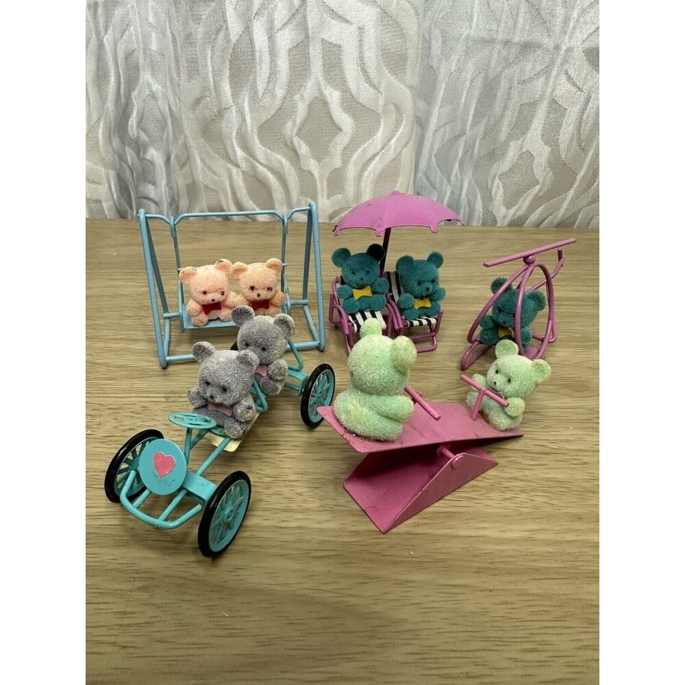 5 Lots Vintage Collections Of Illuminations Teddy Bears!!!! Sticker Attached!!